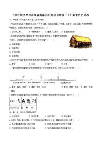 2022-2023学年山东省菏泽市牡丹区七年级（上）期末历史试卷（含解析）