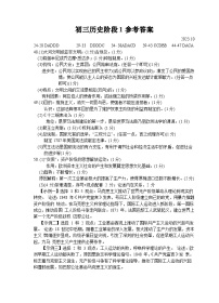 江苏省泰兴市实验初中教育集团澄江分校2023-2024学年九年级上学期10月月考历史试题（月考）