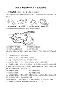 湖北省孝昌县邹岗镇初级中学2023-2024学年九年级上学期9月月考历史试题（月考）