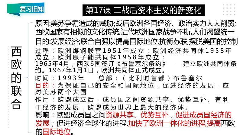 第五单元 二战后的世界变化 精品复习课件第6页