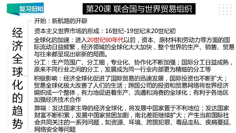 第六单元 走向和平发展的世界 精品复习课件04