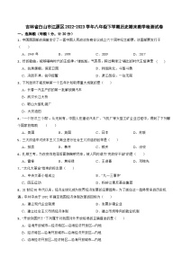 吉林省白山市江源区2022-2023学年八年级下学期期末教学检测历史试卷