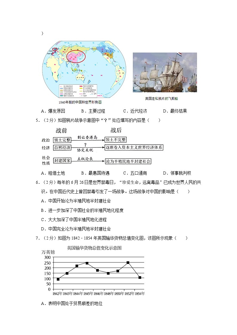 广东省佛山市顺德区美辰学校2023-2024学年八年级上学期第一次月考历史试卷第2页