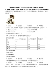 陕西省西安市临潼区2022-2023学年八年级下学期历史期末试卷