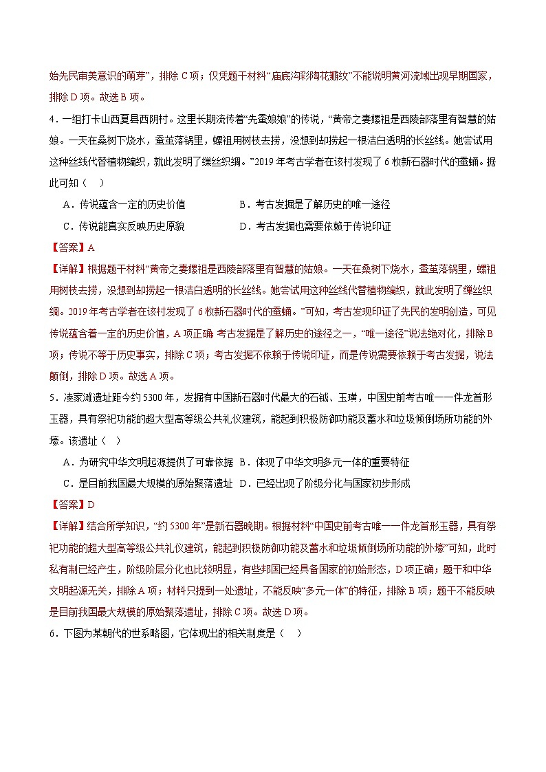 【期中模拟】（广东专用）2023-2024学年七年级历史上册 期中考试模拟预测卷（二）.zip03