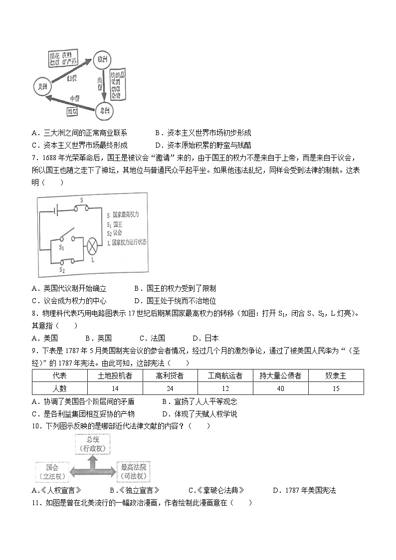 辽宁省盘锦市2023-2024学年九年级上学期期中历史试题（含答案）02