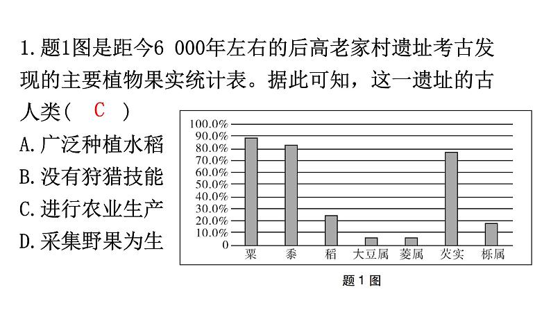 中考历史复习专项训练二时空观念课件02