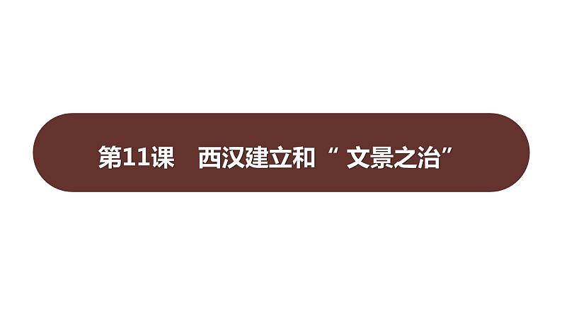 第三单元  第11课　西汉建立和“文景之治” 习题课件 部编版历史 七年级上册第1页