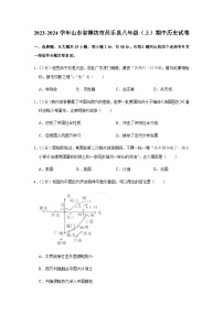 山东省潍坊市昌乐县2023-2024学年部编版八年级上学期期中历史试卷（含解析）