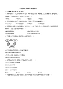 河南省内乡县实验初级中学2023-2024学年八年级上学期11月期中历史试题（含答案）