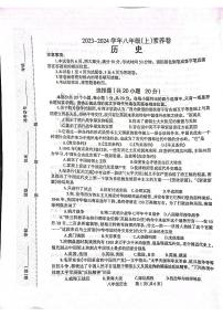河南省焦作市温县2023-2024学年八年级上学期11月期中历史试题