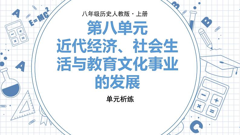 人教版历史八上第八单元 单元析练（练习课件PPT）01