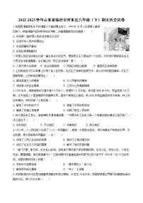 2022-2023学年山东省临沂市河东区八年级（下）期末历史试卷(含答案解析)