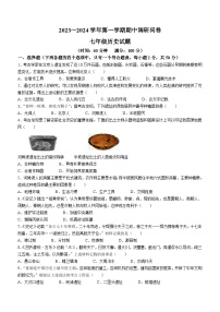 山东省聊城市临清市2023-2024学年七年级上学期期中考试历史试题（含答案）