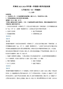 河南省郑州市新郑十校2023-2024学年九年级上学期11月期中历史试题（解析版）