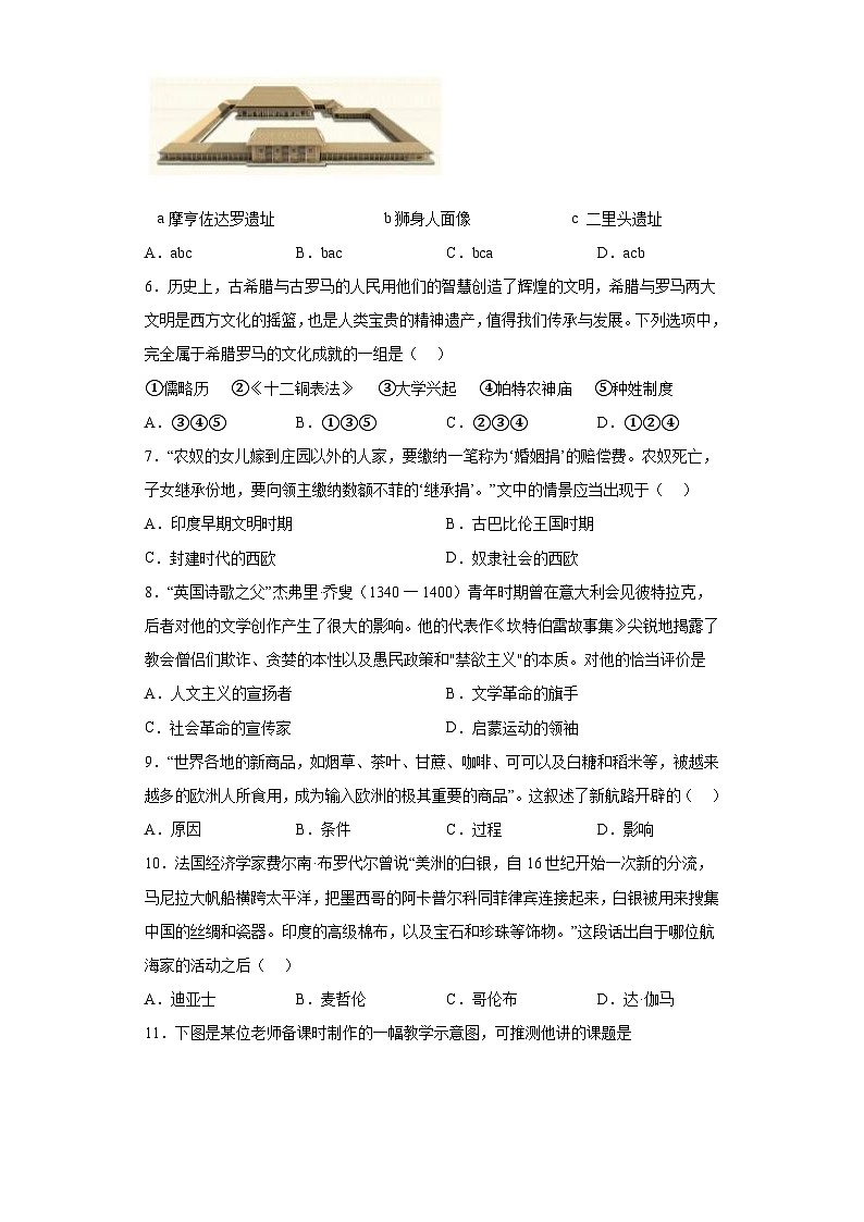 辽宁省辽阳市和平区三校联考2023-2024学年九年级上学期期中历史试卷（含解析）02