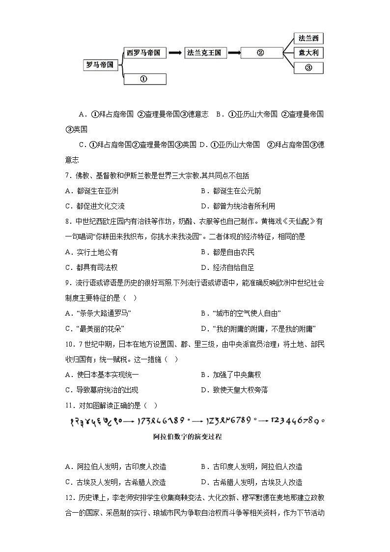 江西省抚州市南城县2023-2024学年九年级上学期期中历史试题（含解析）02