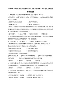 2023-2024学年内蒙古兴安盟突泉县九年级上学期第二次月考历史质量检测模拟试题（含解析）