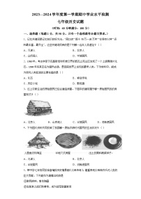 山东省聊城市莘县2023-2024学年七年级上学期11月期中历史试题（解析版））