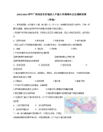 2023-2024学年广西来宾市忻城县九年级上学期期中历史调研试卷（甲卷）含答案（含答案）