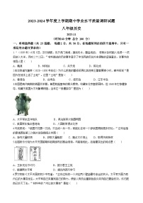 山东省临沂市罗庄区2023-2024学年八年级上学期期中考试历史试题