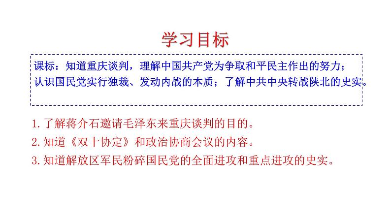 2023-2024 部编版历史 八年级上册 7.23 内战爆发 课件04