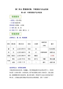 早期国家与社会变革——2023-2024学年七年级历史上册单元速记巧练（部编版）