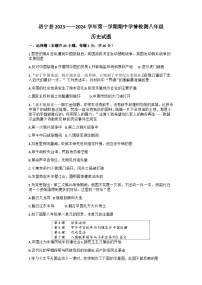 河南省洛阳市洛宁县2023-2024学年部编版八年级上学期期中历史试题（含答案）