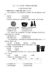 河南省洛阳市2023-2024学年部编版七年级上学期11月期中历史试题（含答案）