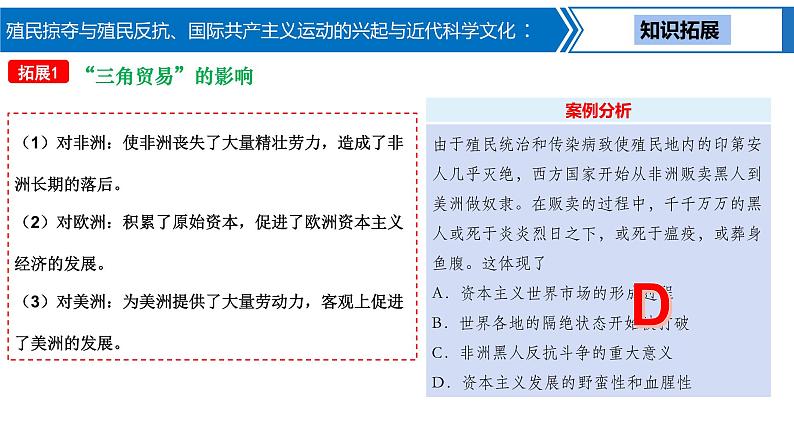 第 20 讲　殖民掠夺与殖民反抗、国际共产主义运动的兴起与近代科学文化课件PPT05