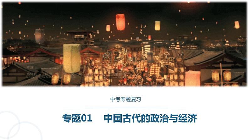专题01中国古代的政治与经济课件PPT01