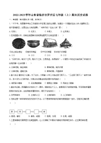 2022-2023学年山东省临沂市罗庄区七年级（上）期末历史试卷（含答案解析）