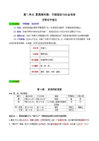 第二单元 夏商周时期：早期国家与社会变革（背记手册）-2023-2024学年七年级历史上学期期末考点预测复习（部编版）