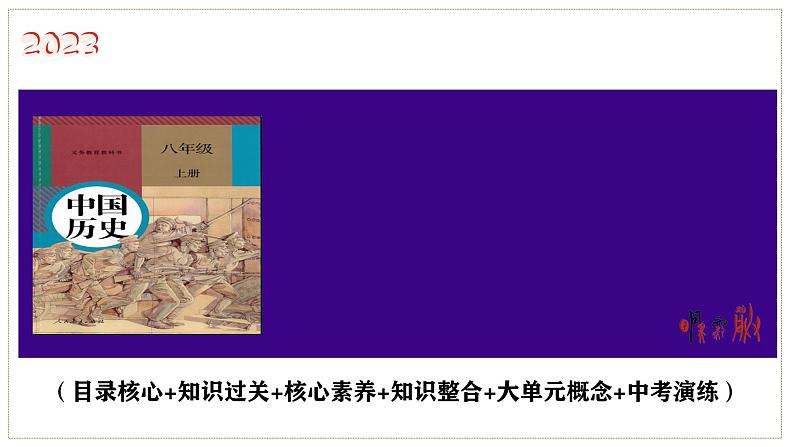 第四单元 新民主主义革命的开始（考点串讲）-2023-2024学年八年级历史上学期期末考点预测（部编版）课件PPT01