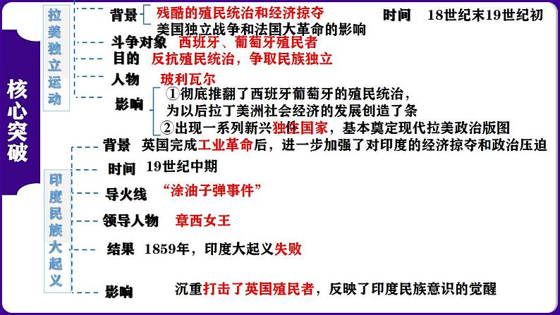 九下第一单元 殖民地人民的反抗与资本主义制度的扩展（单元考点）-2023-2024学年九年级历史上学期期末考点预测复习（部编版）课件PPT第3页