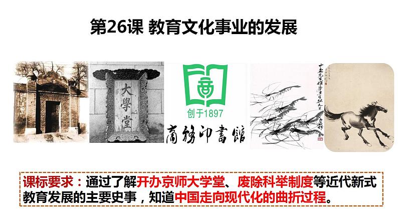 部编版八年级历史上册26《教育文化事业的发展》课件第2页