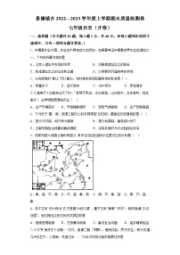 江西省景德镇市2022-2023学年七年级上学期期末历史试题（含解析）