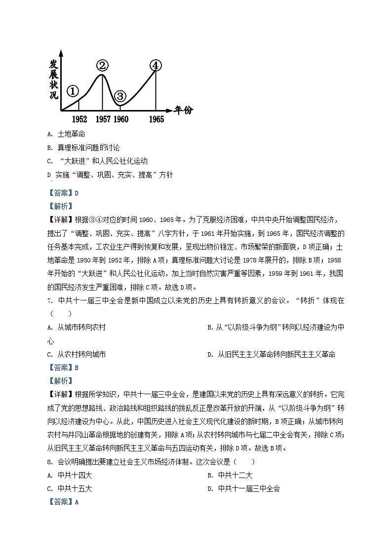 2022-2023学年天津市东丽区九年级上学期历史期末试题及答案03