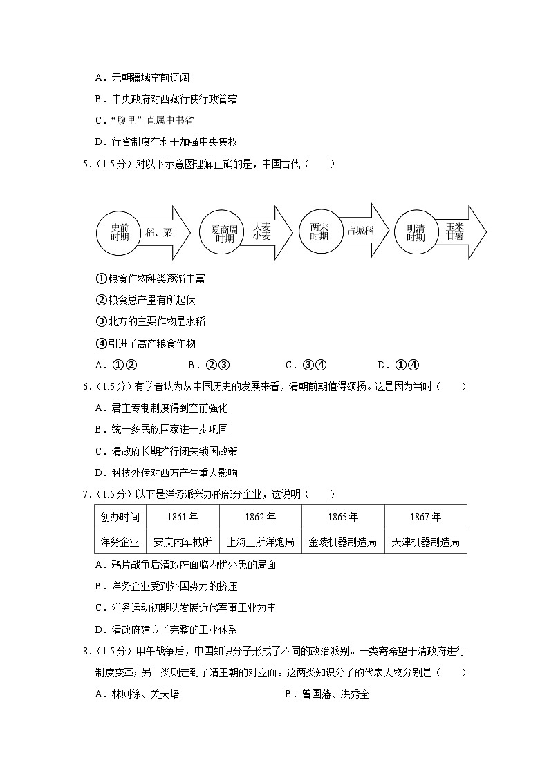 2023年北京市朝阳区中考历史二模试卷02