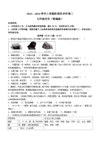 河南省鹤壁市部分学校2023-2024学年上学期七年级历史阶段性评价（月考）测试卷（含答案）