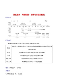 第五单元　隋唐时期：繁荣与开放的时代学案 2023-2024 初中历史复习