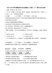 2022-2023学年湖南省长沙市望城区八年级（上）期末历史试卷（含答案解析）