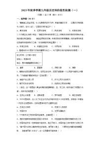 广西省浦北部分学校2023-2024学年九年级月考历史试题（含解析）