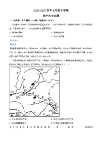 湖北省武汉市江岸区2022-2023学年七年级下学期期中历史试题（解析版）