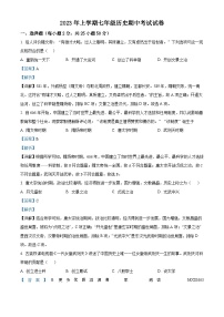 湖南省衡阳市南岳区实验中学2022-2023学年七年级下学期期中历史试题（解析版）