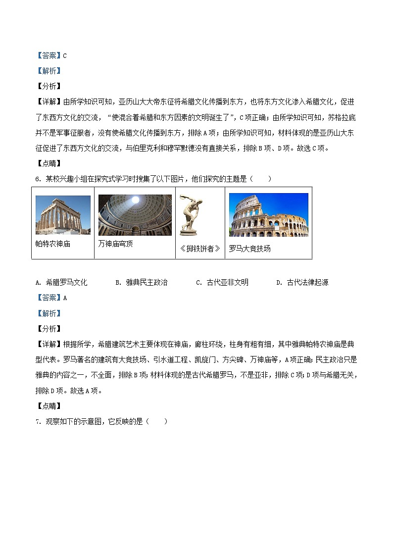 2021-2022学年北京通州区初三上学期历史期末试卷及答案第3页