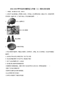 2022-2023学年北京市朝阳区九年级（上）期末历史试卷（含详细答案解析）