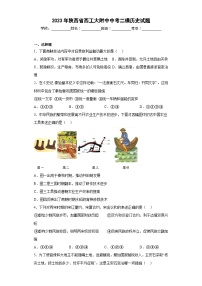 2023年陕西省西工大附中中考二模历史【试卷】(word版)(含解析)