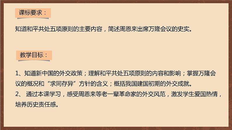 人教部编版历史八年级下册 16《独立自主的和平外交》  课件02