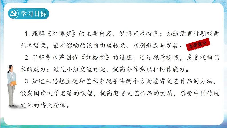 【多场景教学】人教部编版历史七年级下册21《清朝前期的文学艺术》 课件03